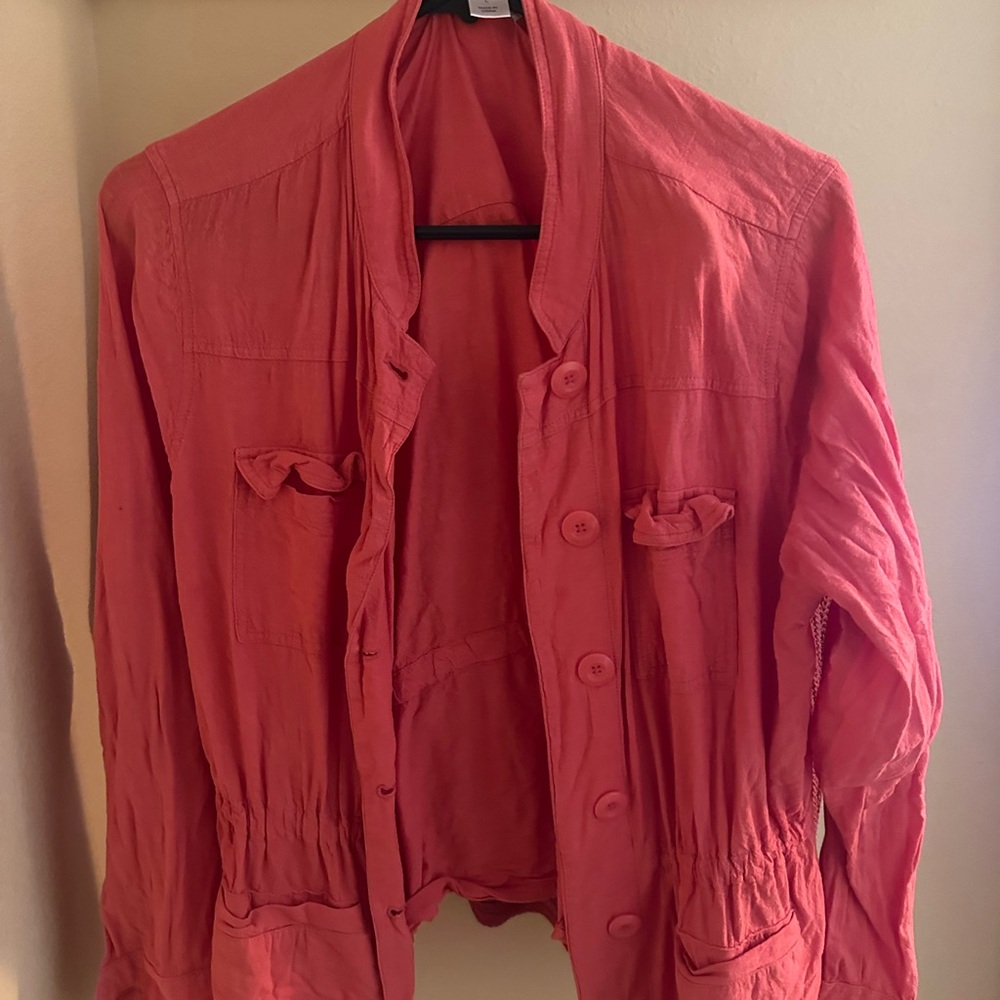 Christopher & Banks Coral Utility Jacket